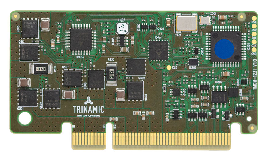 Embedded-Motion-Control-Module von Trinamic optimieren die Leistung und treiben größere Industriemotoren an